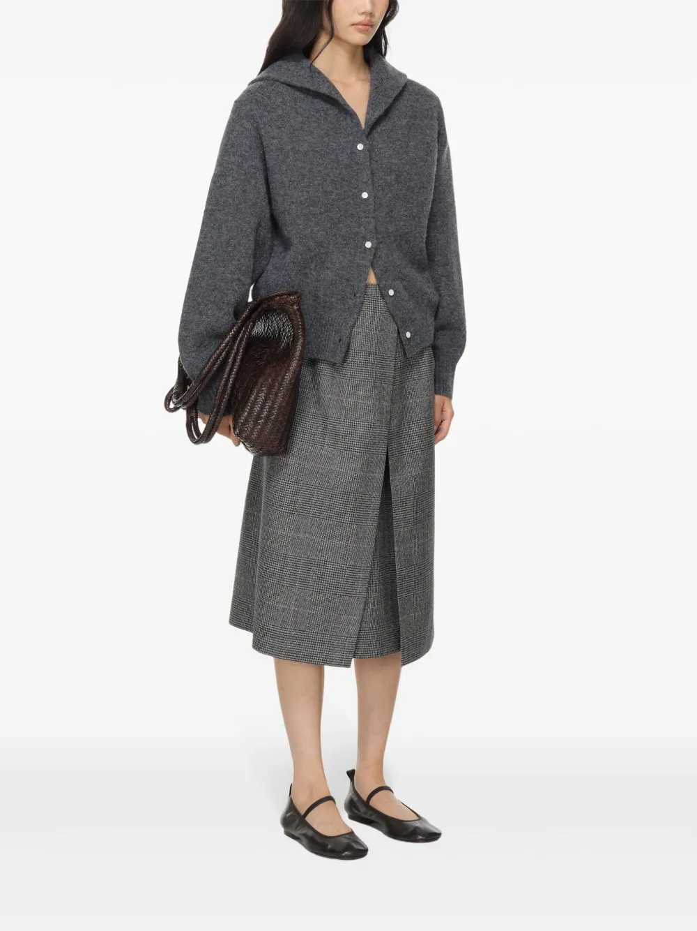 Carven Cashmere Cardigan In 灰色