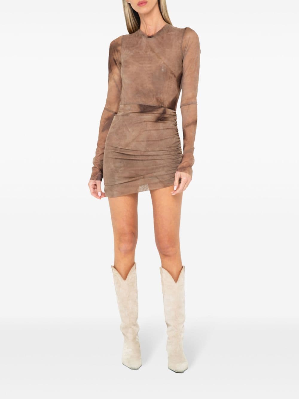 Shop Jbq Kennedy Mini Dress In Brown