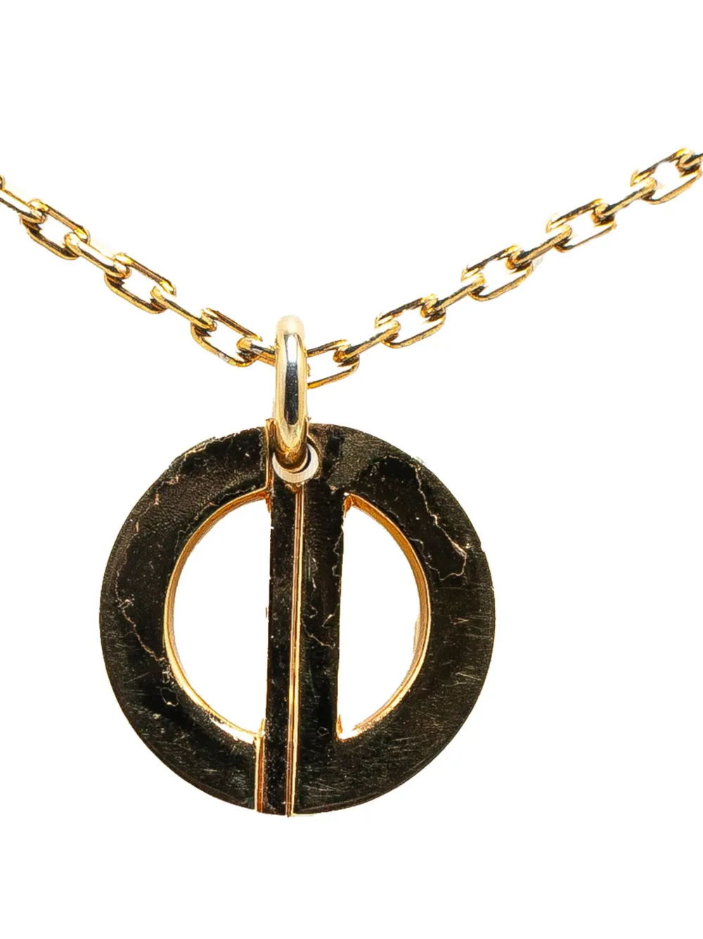 Christian Dior Pre Owned Collar 20th Century Gold Plated CD Logo Pendant Dorado FARFETCH MX