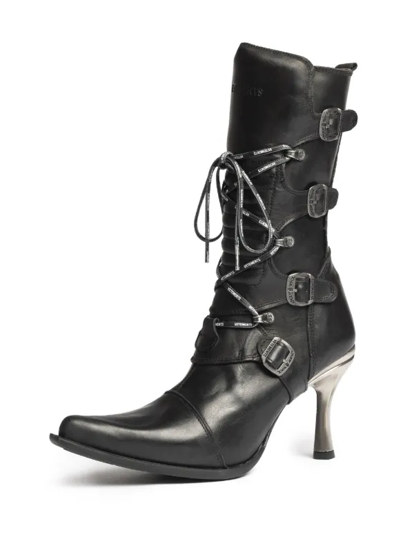 VETEMENTS x New Rock 90mm Rockstar Boots | Black | FARFETCH