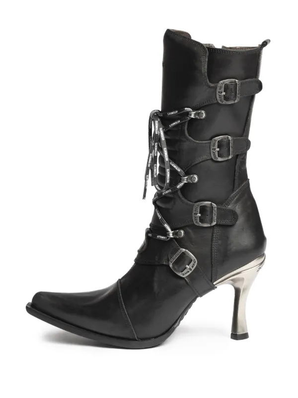 VETEMENTS x New Rock 90mm Rockstar Boots | Black | FARFETCH