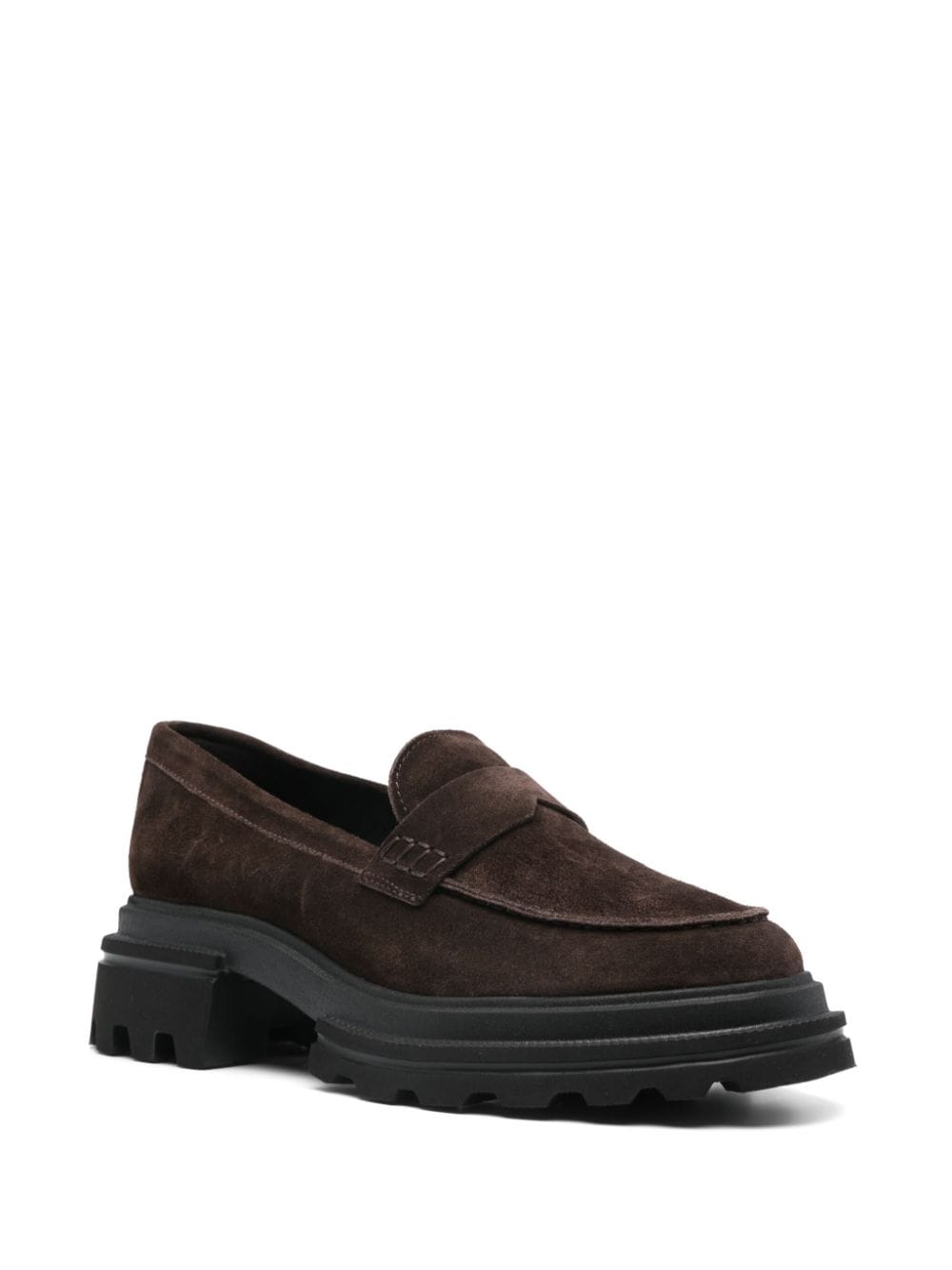 Hogan suede loafers - Bruin