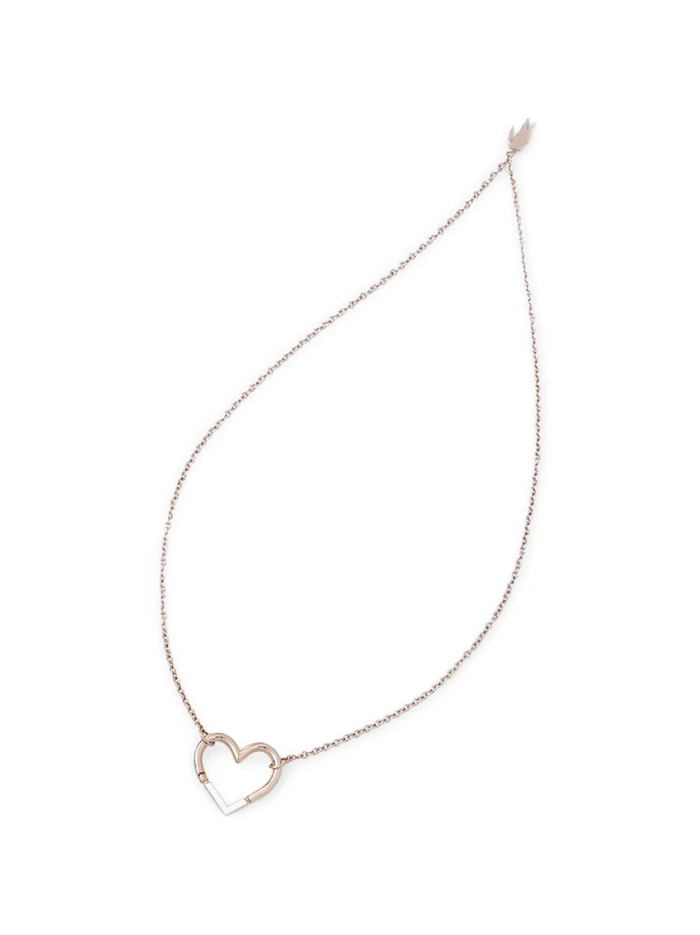 Lacoste heart-pendant necklace - Rosa