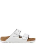 Birkenstock Arizona leather slides - White