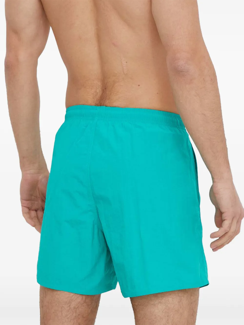 Ea7 Emporio Armani logo-patch drawstring swim shorts Blauw