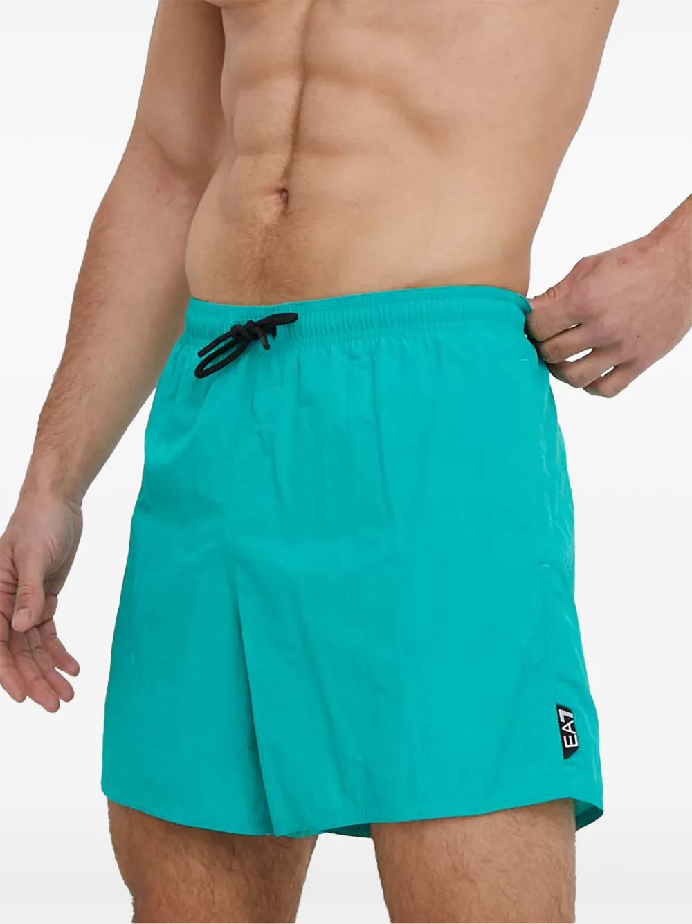 Ea7 Emporio Armani logo-patch drawstring swim shorts | Swim & Board Shorts | Image 2
