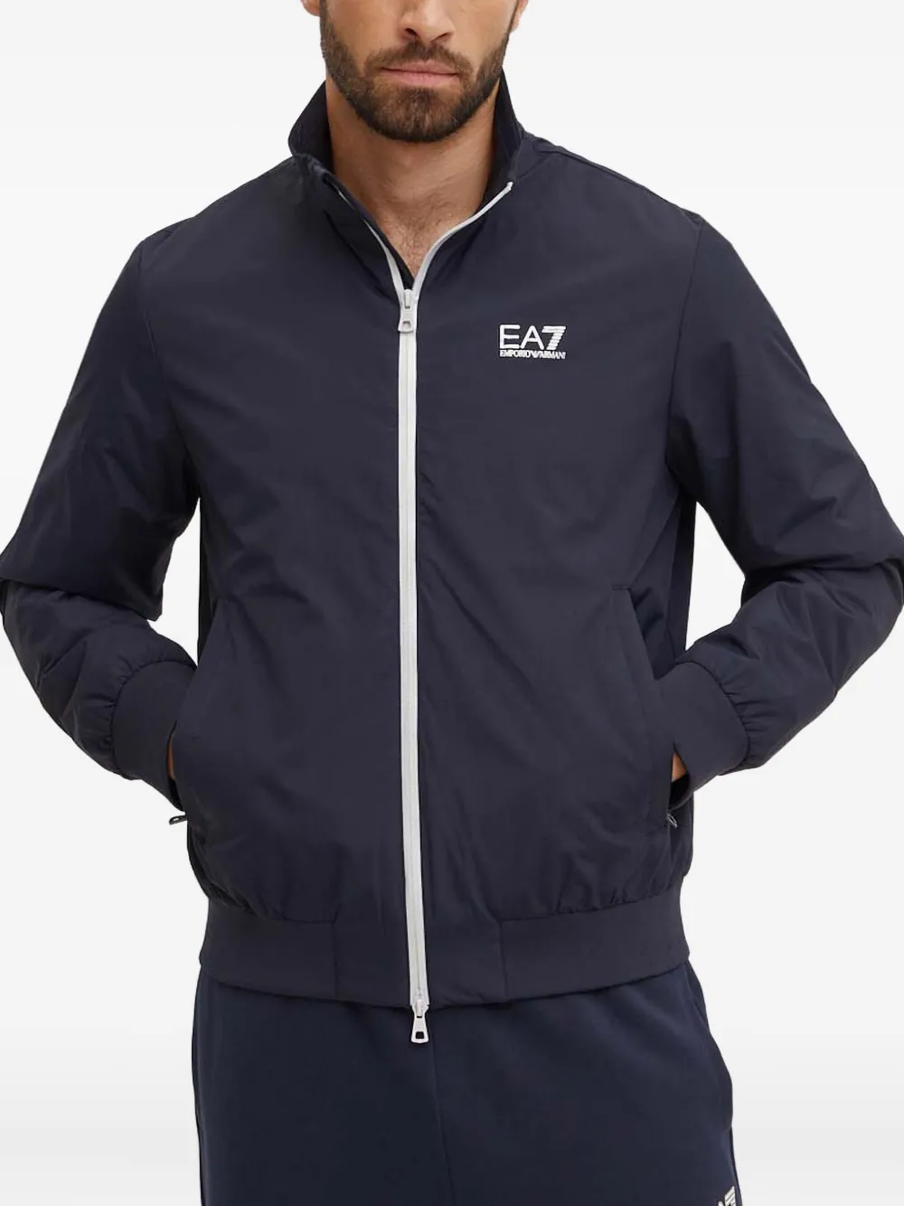 Ea7 Emporio Armani chamarra con cierre | azul | Image 1