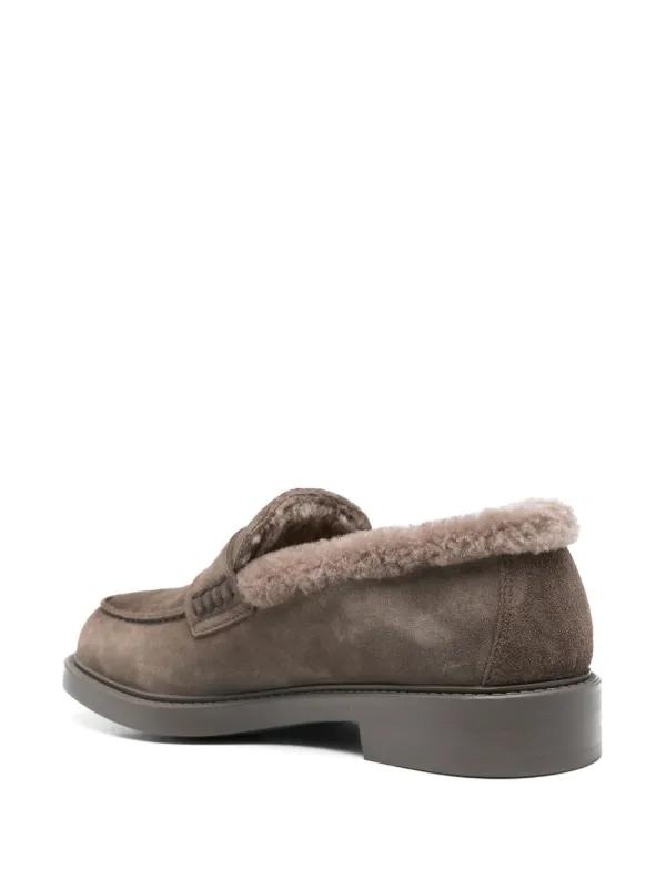 ローファー・オックスフォード DOUCAL'S Woman Loafers Tobacco DD8738BRUGUM252 OM39 Doucal's Suede Loafers | Brown | FARFETCH