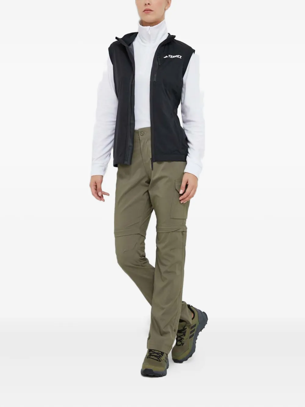 adidas zip-fastening hooded vest | Waistcoats & Gilets | Image 2