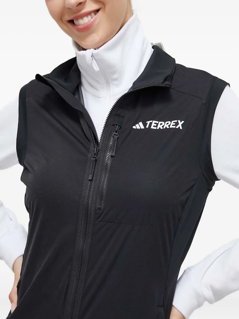 adidas Spencer met capuchon en ritssluiting Zwart