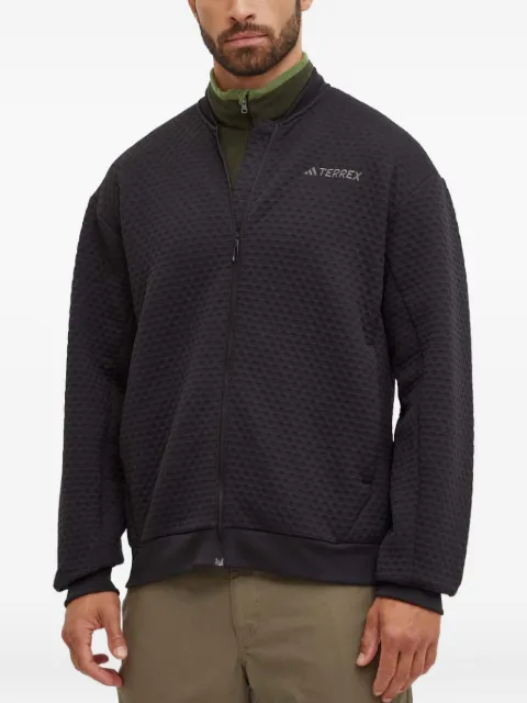 adidas quilted zip-up jacket