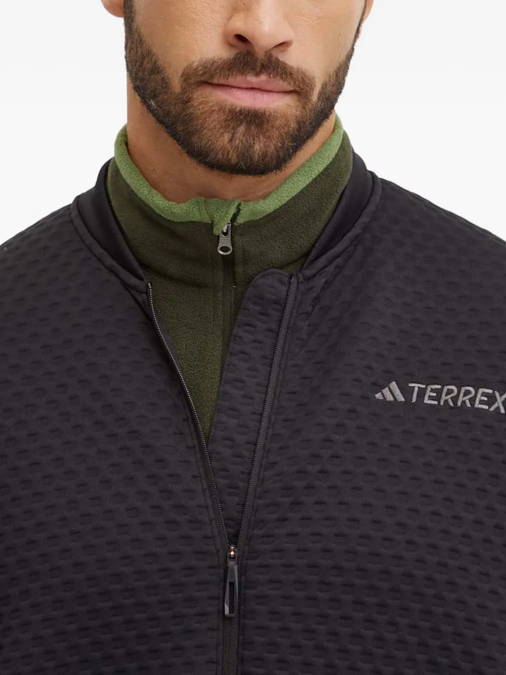 adidas Gewatteerd jack met rits Zwart