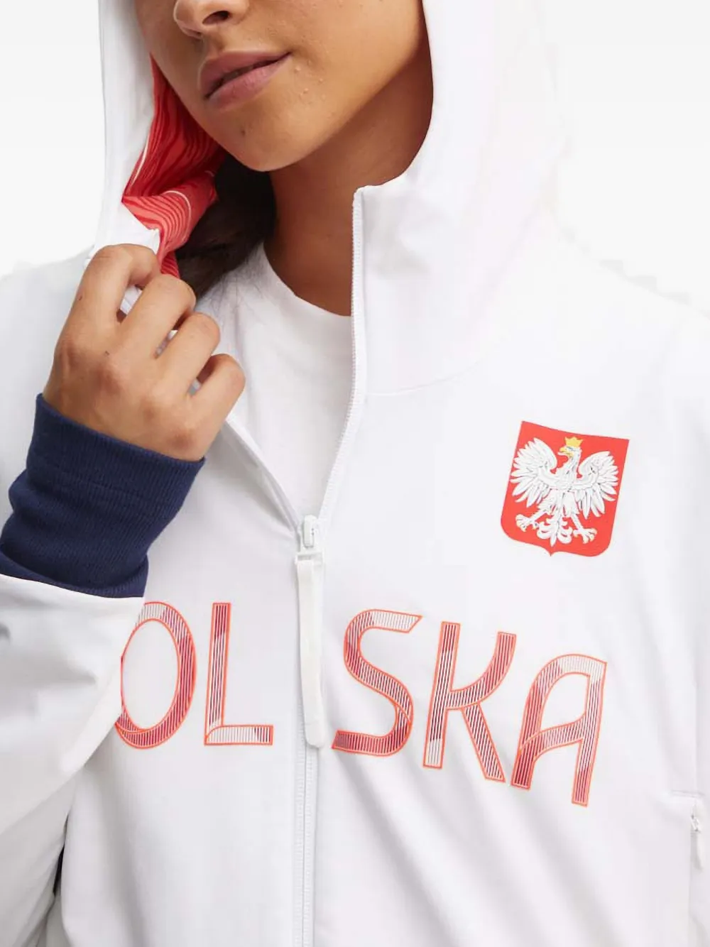 Adidas Originals Poland Hooded Sweatshirt In White