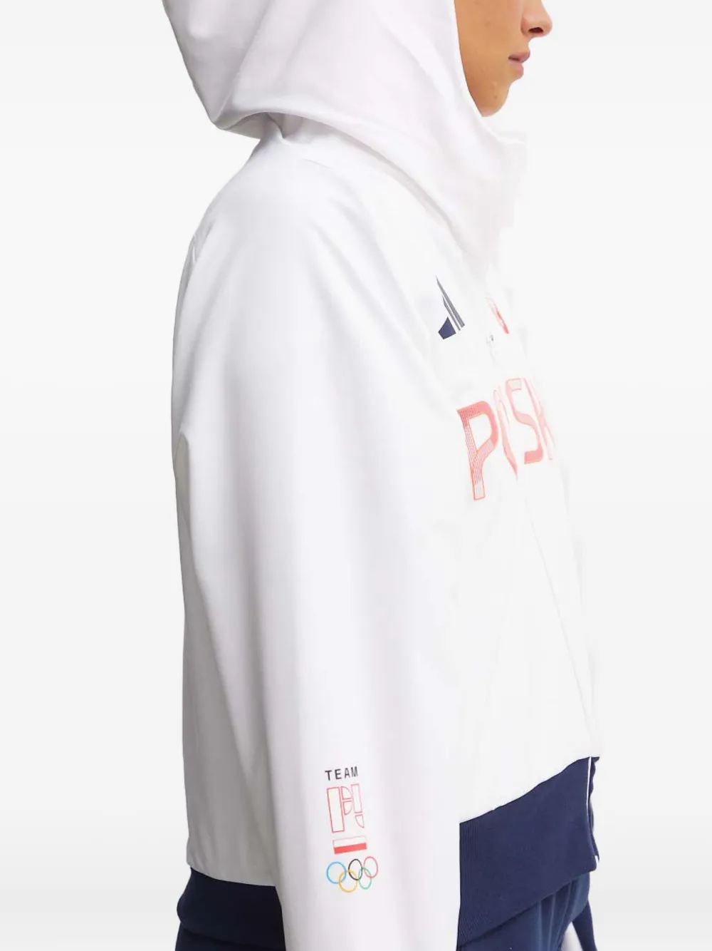 Adidas Originals Poland Hooded Sweatshirt In White