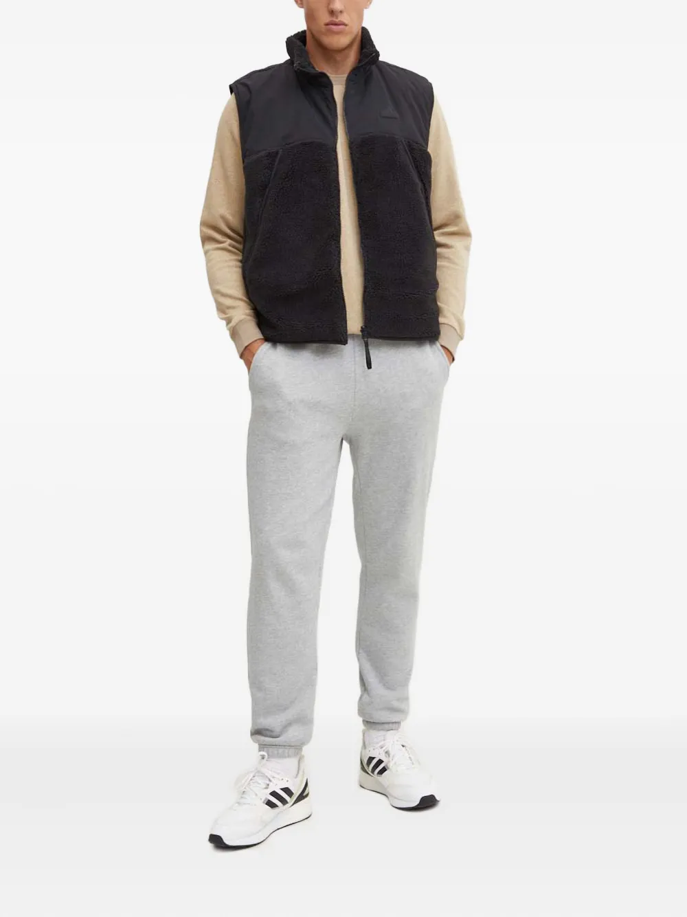 adidas fleece-panelled zip-up vest | Waistcoats & Gilets | Image 2