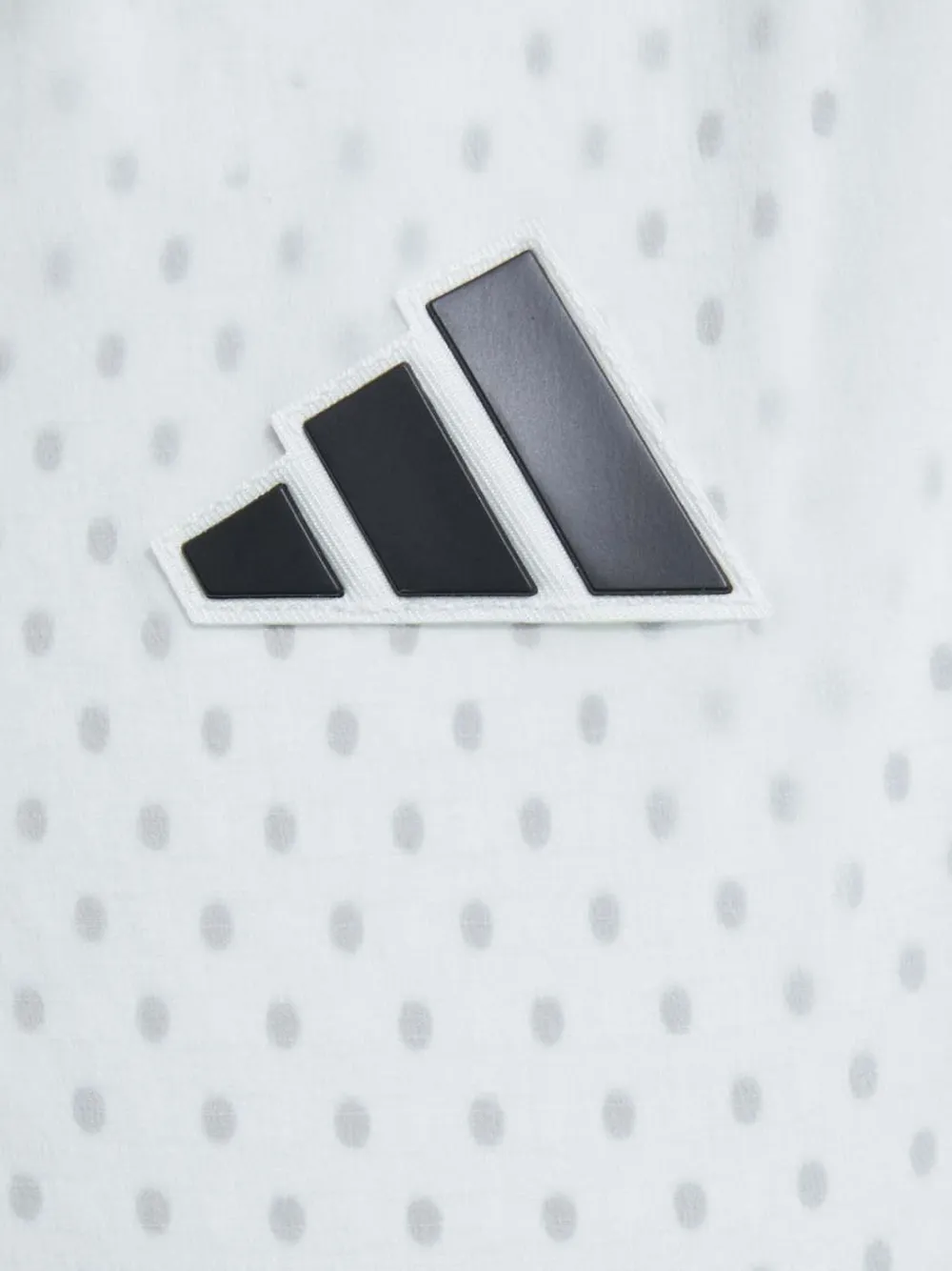 adidas Geperforeerd jack met logo-applicatie Wit