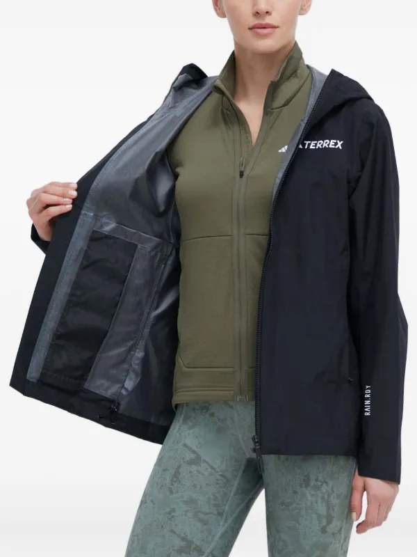 Adidas Rain.Rdy フーデッドジャケット | ブラック | FARFETCH JP