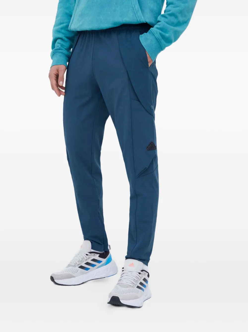 adidas zip-ankle track pants | Blue | Image 1