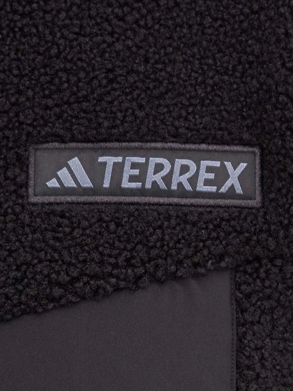 adidas Jack met halve plakkaat en borg vlakken Zwart