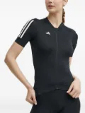 adidas zip-up T-shirt - Black