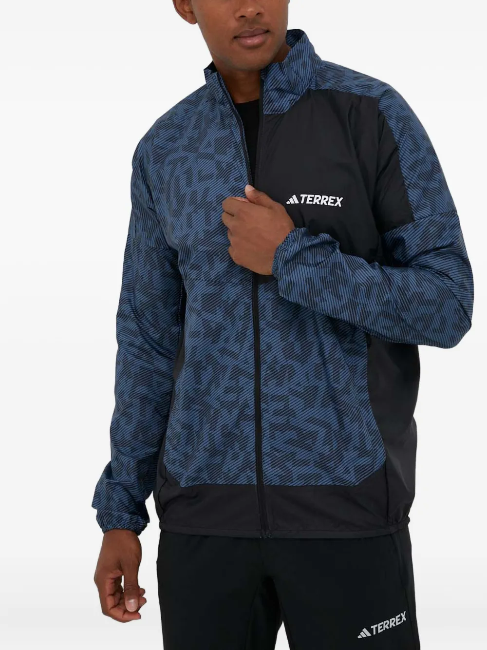 adidas ジップアップ ジャケット - ブルー adidas ジップアップ ジャケット - ブルー