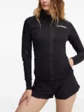 adidas zip-fastening panelled jacket - Black
