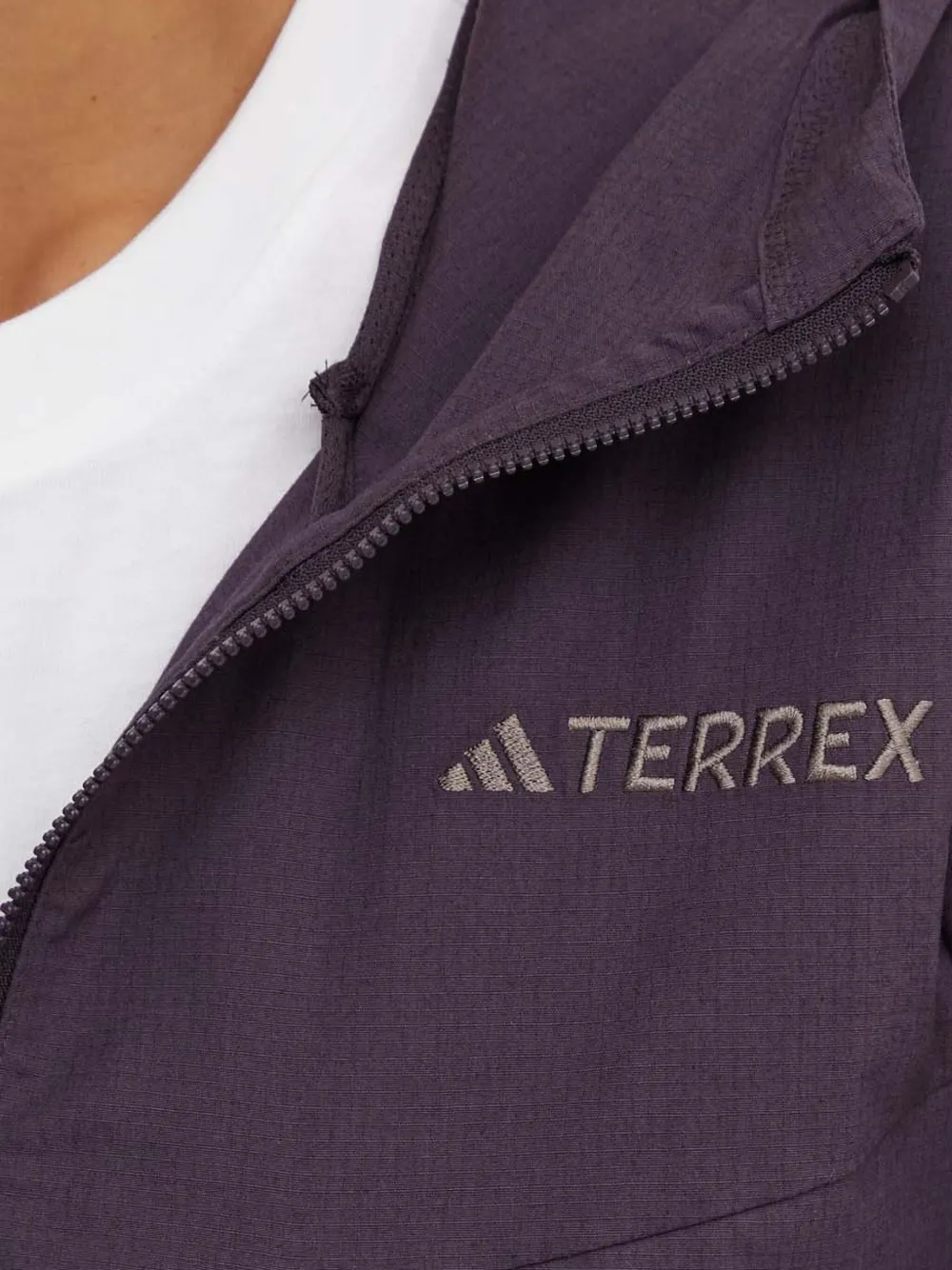 Adidas Originals Hooded Zip-up Jacket In Purple