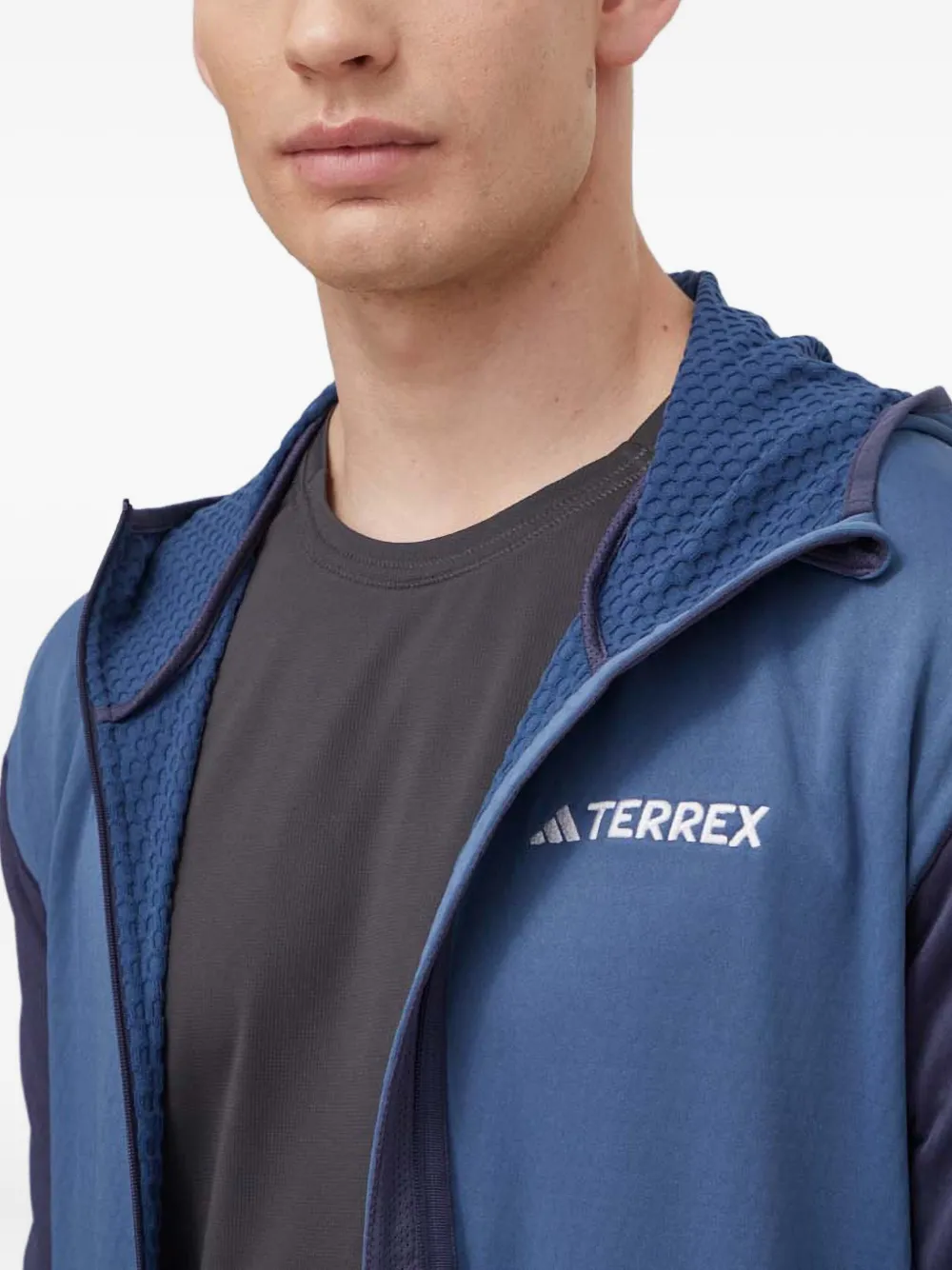 adidas Hoodie met vlakken Blauw