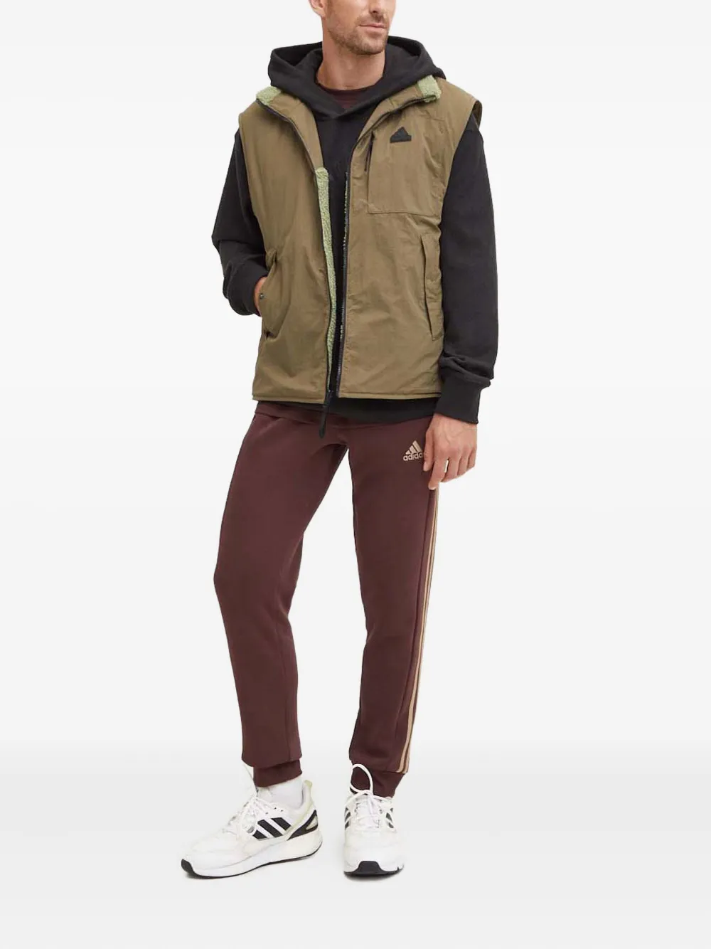 adidas fleece-lined zip-up vest | Waistcoats & Gilets | Image 2