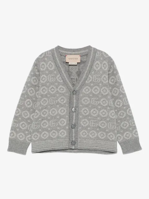 Gucci Kids Double G cotton cardigan