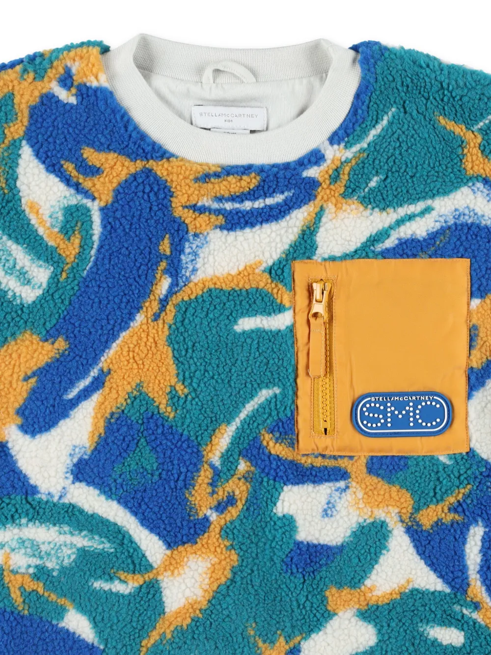 Stella McCartney Kids Teddy fleece Blauw