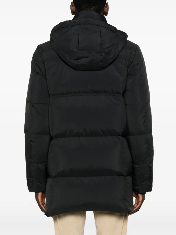 Paul Smith Hooded Coat Black FARFETCH IN