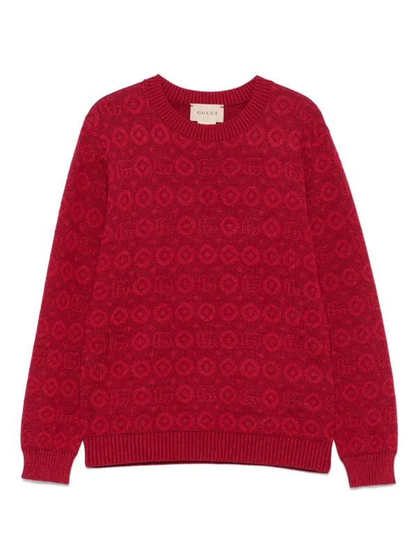 Gucci Kids GG intarsia jumper outlet sweater size 10