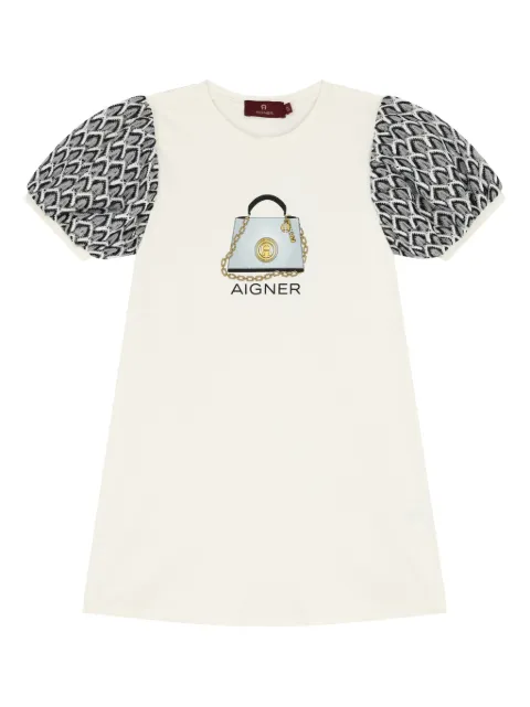 Aigner Kids فستان بطبعة شنطة