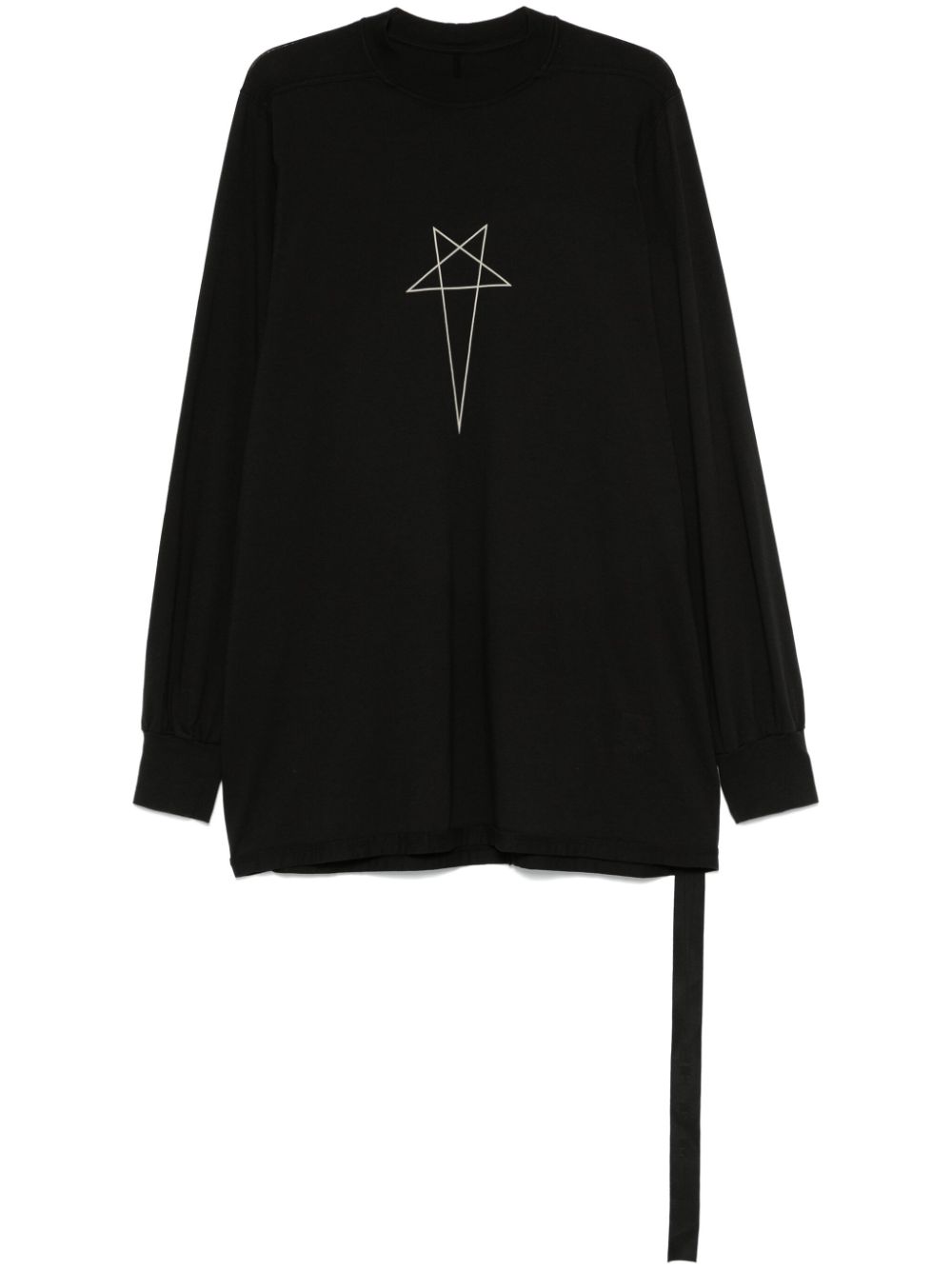 Rick Owens DRKSHDW Jumbo Pentagram T-shirt Zwart