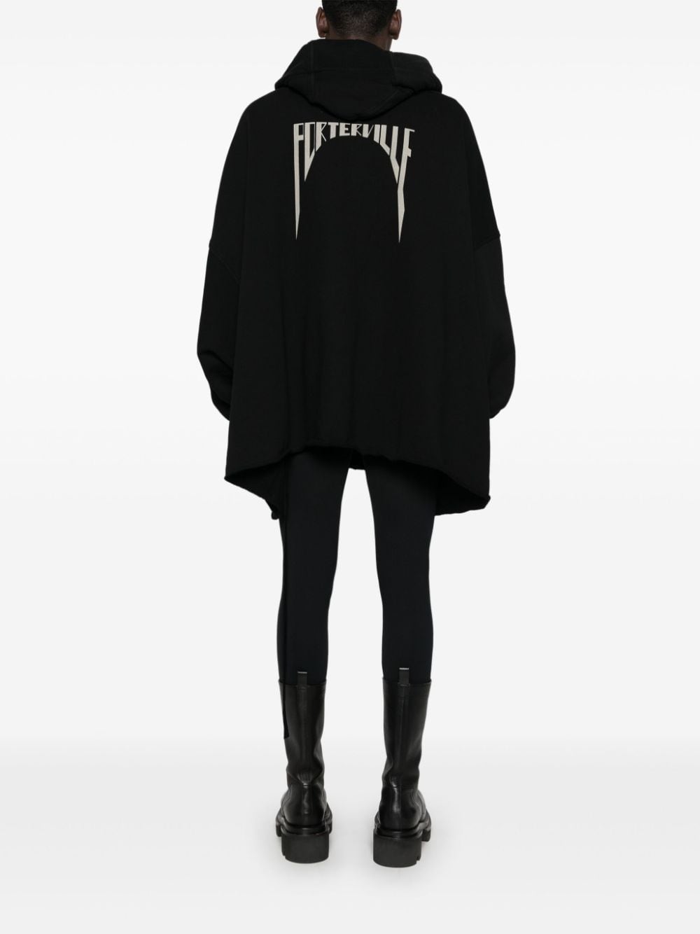 Shop Rick Owens Drkshdw Jumbo Peter Hoodie In Black