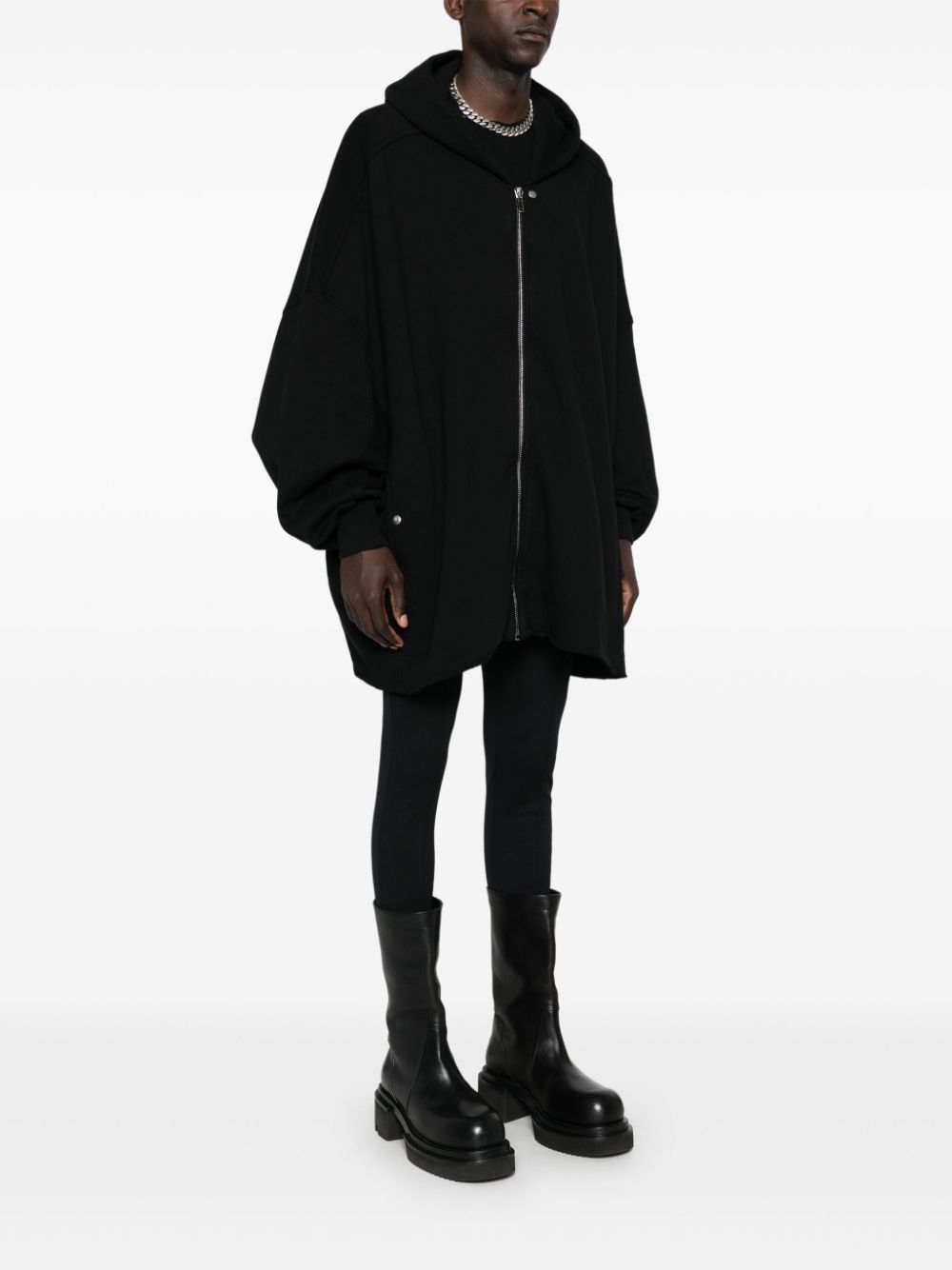 Shop Rick Owens Drkshdw Jumbo Peter Hoodie In Black