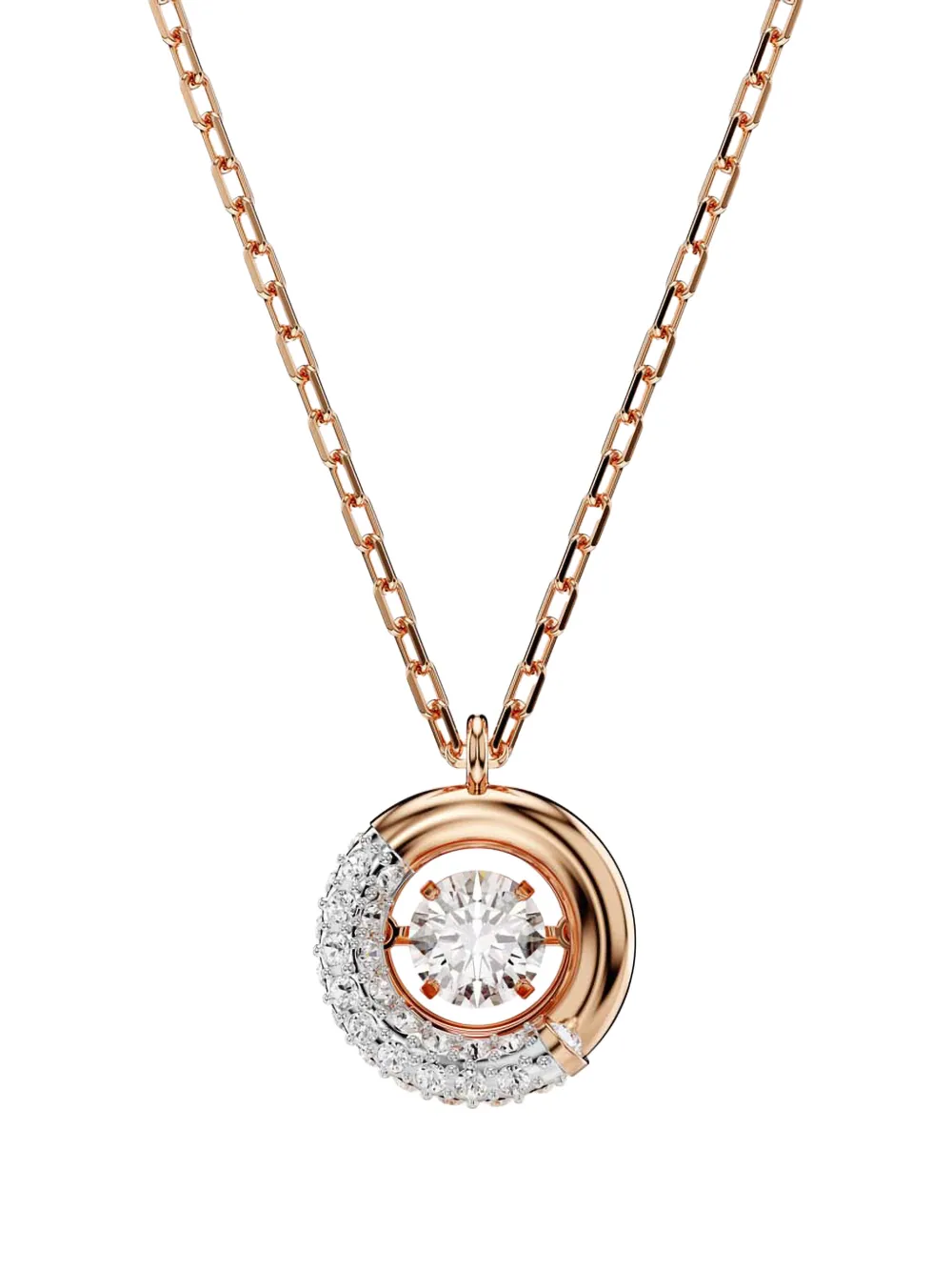 Swarovski Dextera crystal-embellished circular necklace - Oro