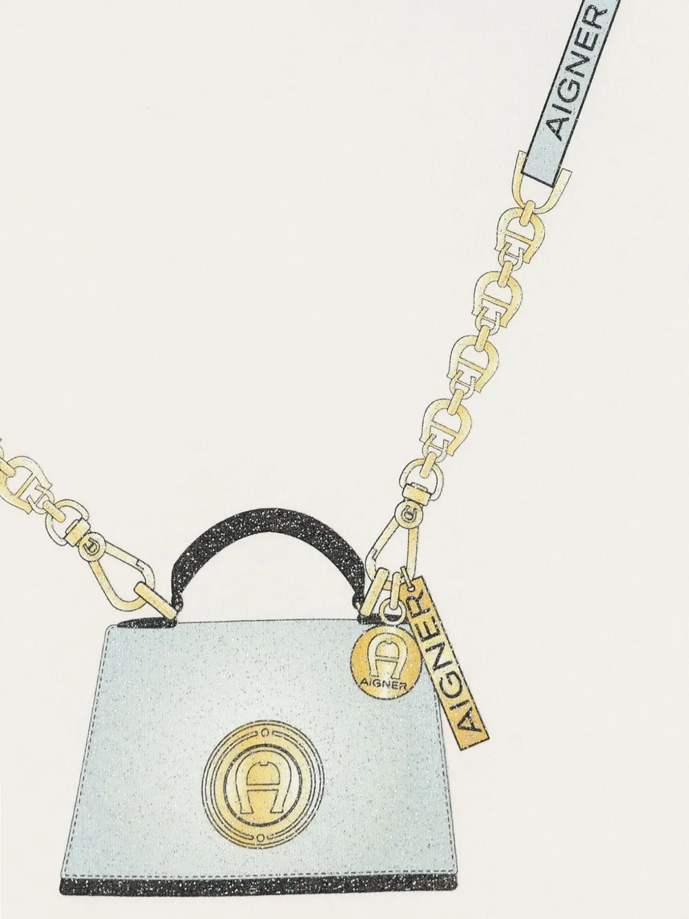 Aigner Kids Jurk met print Beige