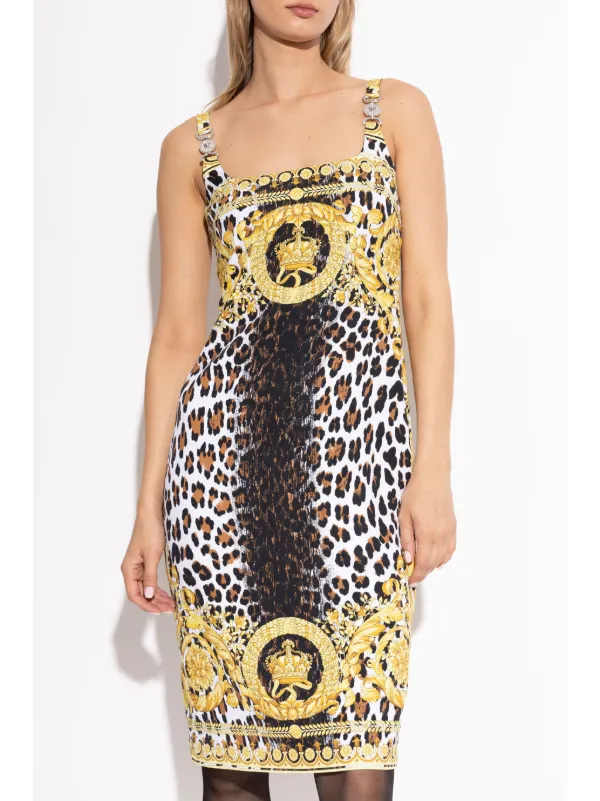 【関税送料込】VERSACE Women Dresses Versace Medusa-printed Dress | Black | FARFETCH