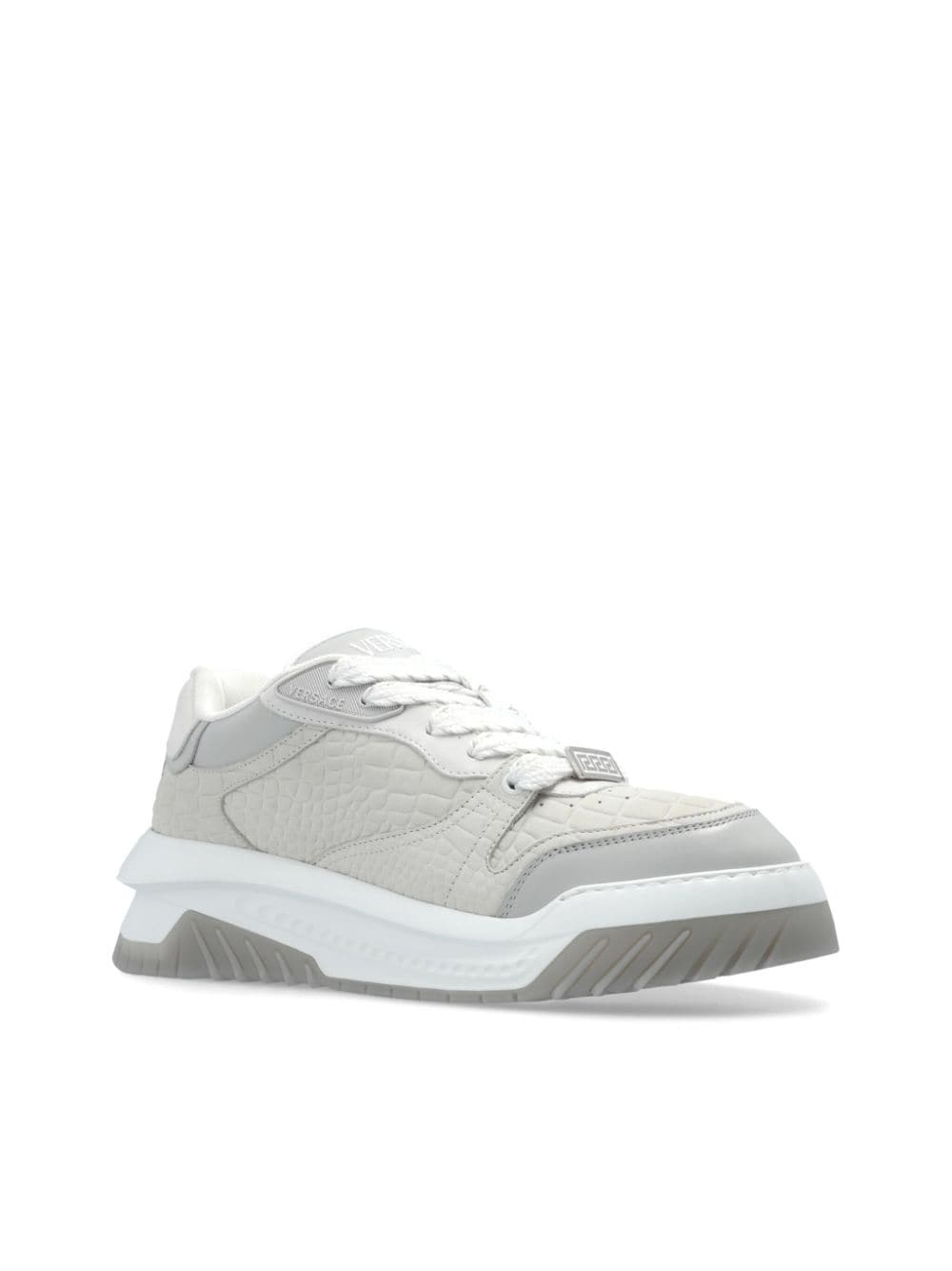 Shop Versace Odissea Sneakers In Grey