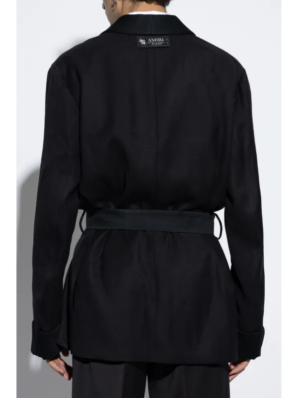 AMIRI tie-waist Blazer | Black | FARFETCH