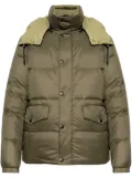 Yves Salomon hooded puffer jacket - Green
