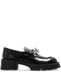 Versace chain-link platform loafers - Black