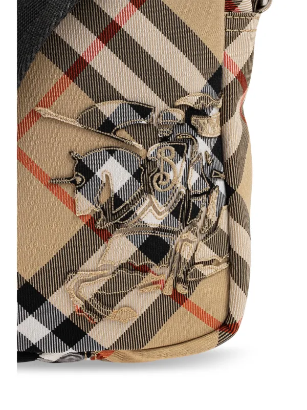 Burberry チェック メッセンジャーバッグ | ニュートラル | FARFETCH JP