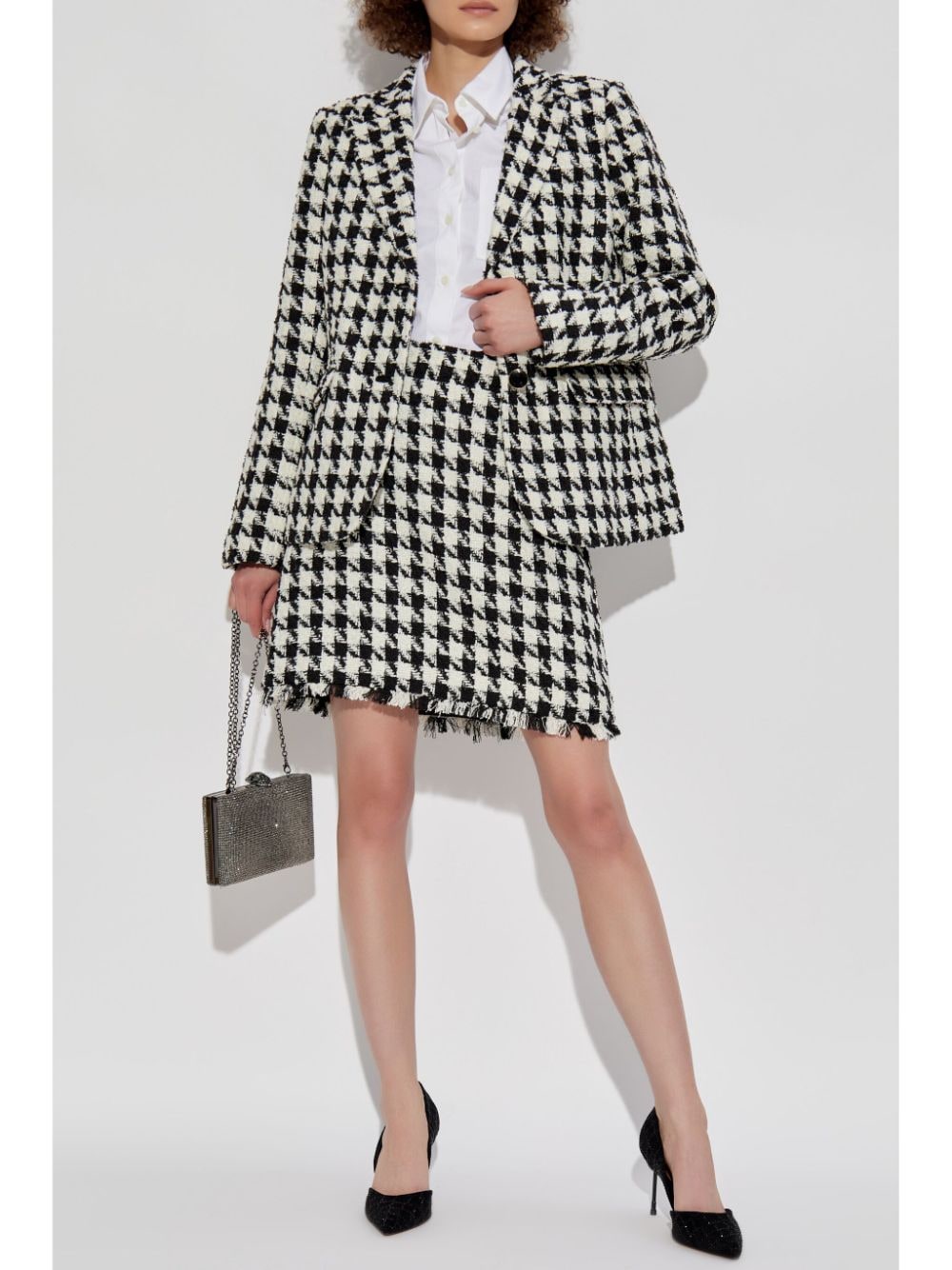 Kate spade houndstooth chiffon dress best sale