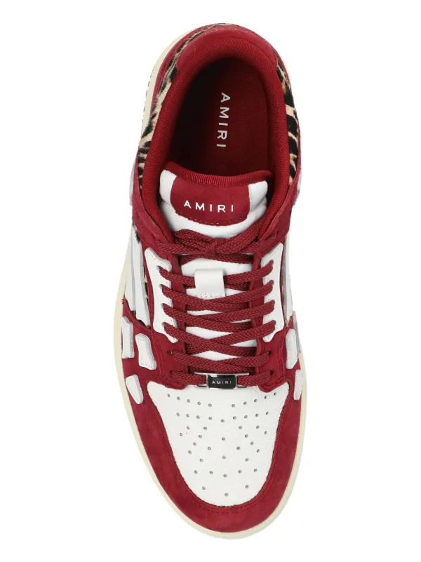 AMIRI Leopard Skel-Top Sneakers | Red | FARFETCH