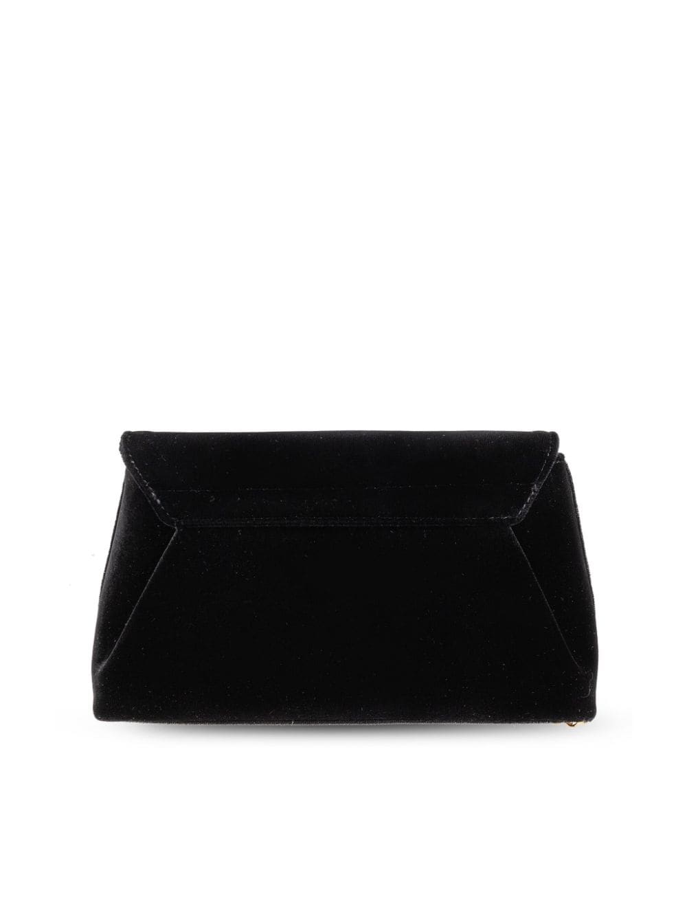 Shop Versace Medusa Head Velvet Shoulder Bag In Black