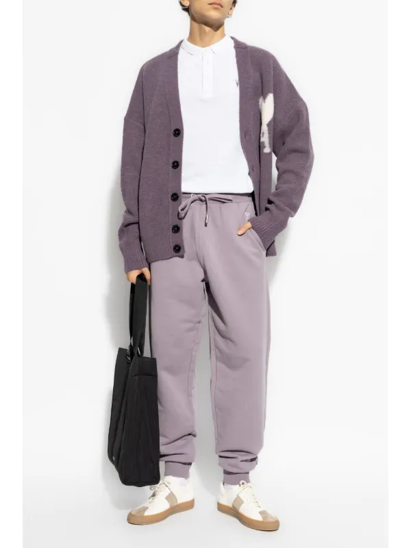 【関税込み】AMI Paris ブルー Ami de Coeurr ラウンジパンツ AMI Paris Ami De Coeur Cotton Track Pants | Blue | FARFETCH GE