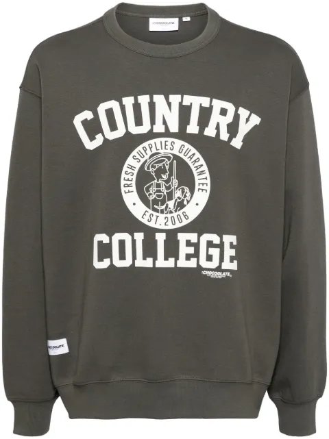 CHOCOOLATE logo print sweatshirt